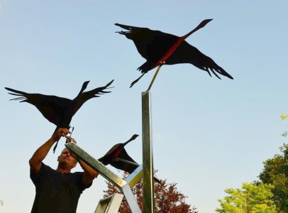 Kraanvogels, opdracht Stad Genk